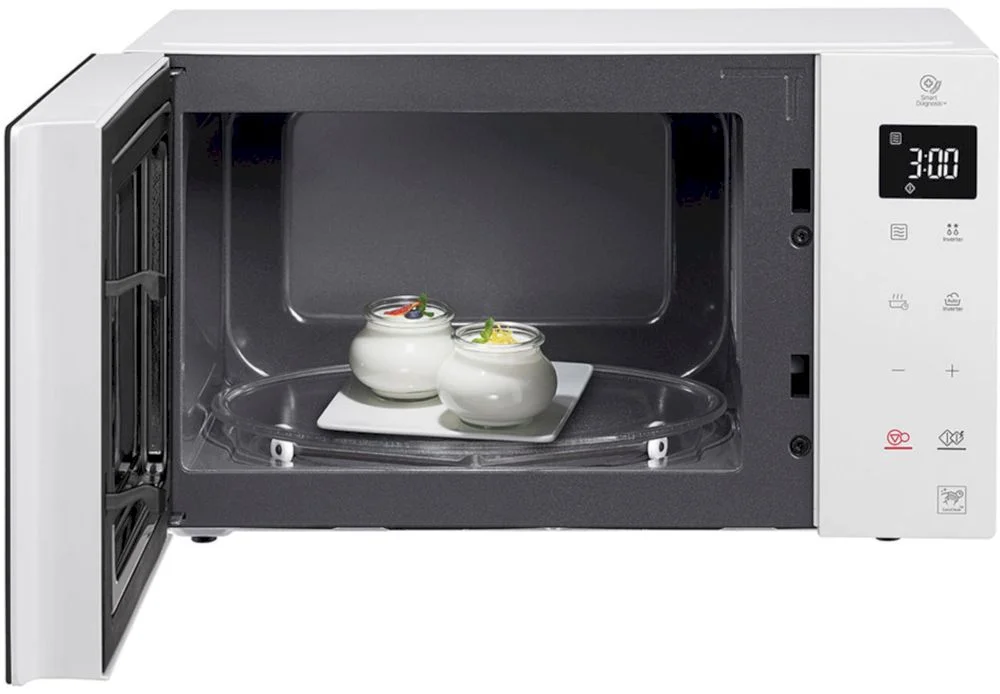 Микроволновая печь LG MS23NECBW (23 л, 1150 Вт, переключатели сенсор, белый/черный, EasyClean, Smart Inverter)-8