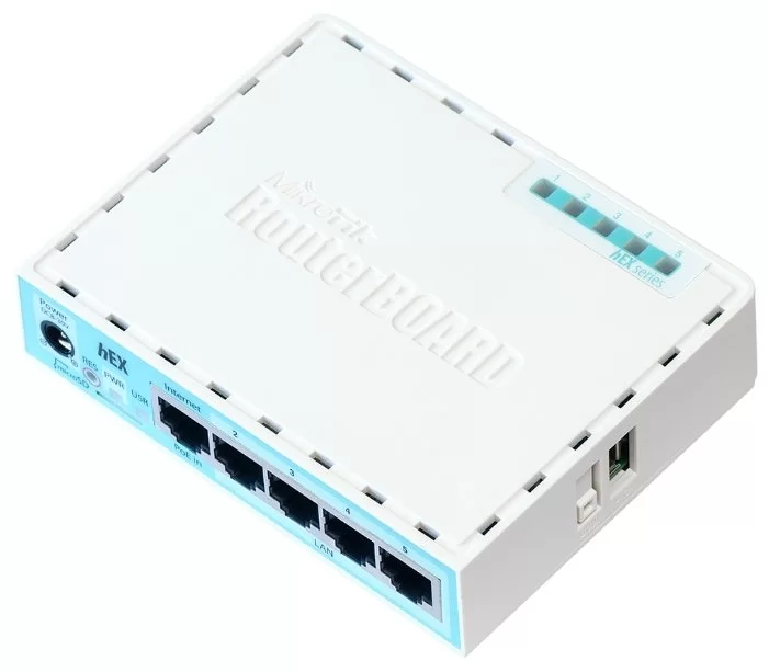 Маршрутизатор Mikrotik hEX (RB750Gr3) Проводной гигабитный 5-портовый роутер с поддержкой 3G/4G модемов и USB-портом и microSD-слотом-1