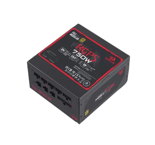 Блок питания Redragon RGPS-750W 750W Модульный 80+ GOLD (1х20+4;2х4+4;2х6+4) 140mm fan-0