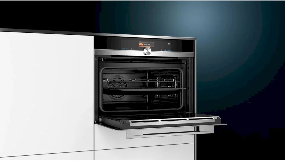 Духовой шкаф-пароварка Siemens CS636GBS2 (iQ700 / 47 л / до 250 °C / Нерж. / Резервуар для воды - 1 л / Сенсорный дисплей)-5