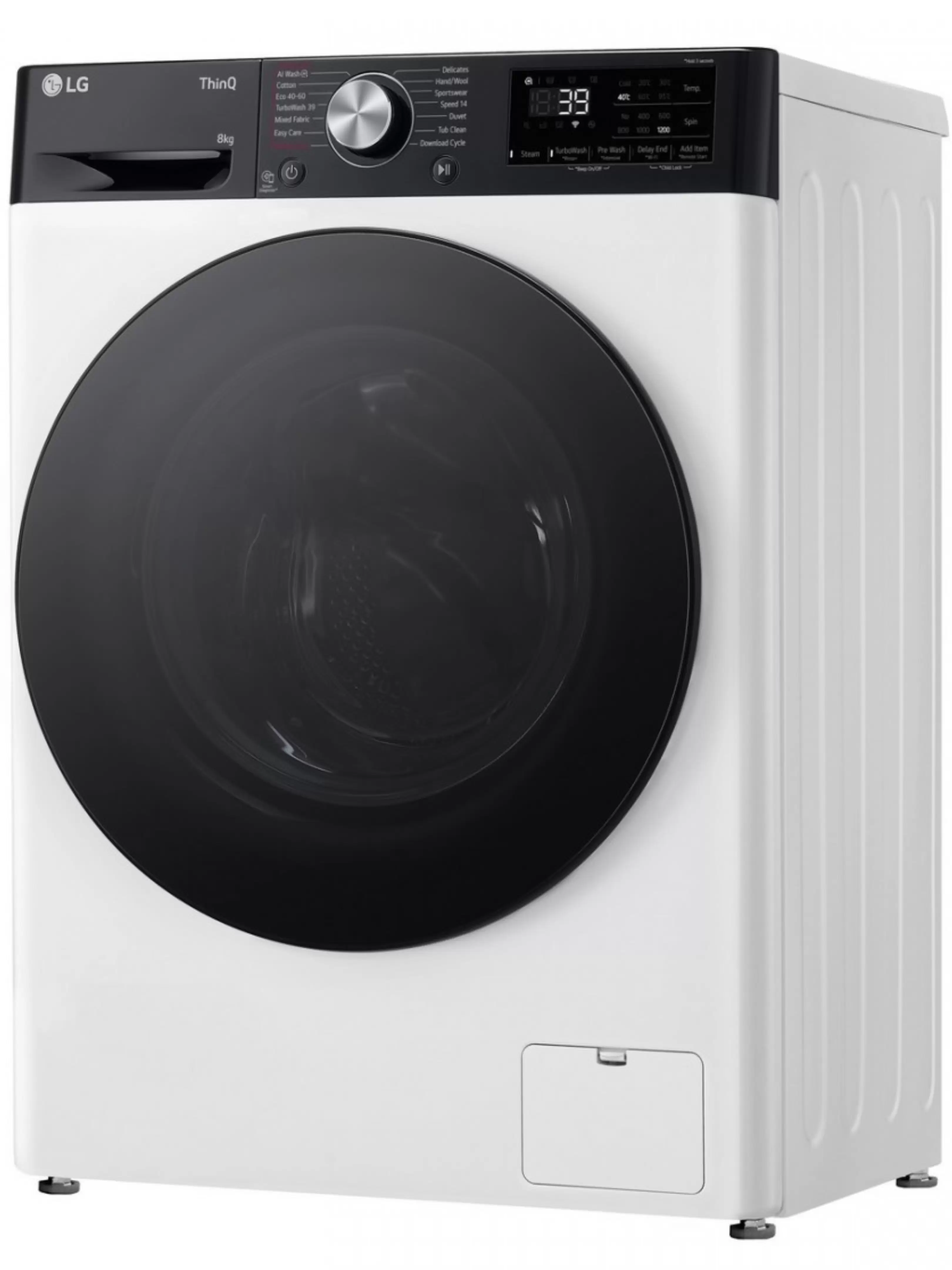 Стиральная машина LG F2WR708S2H (47.5см / 8кг / 1200об / пар / добавление белья / AI DD ™ / TurboWash™ 360˚ / Wi-Fi / Inverter Direct Drive / A+++)-3