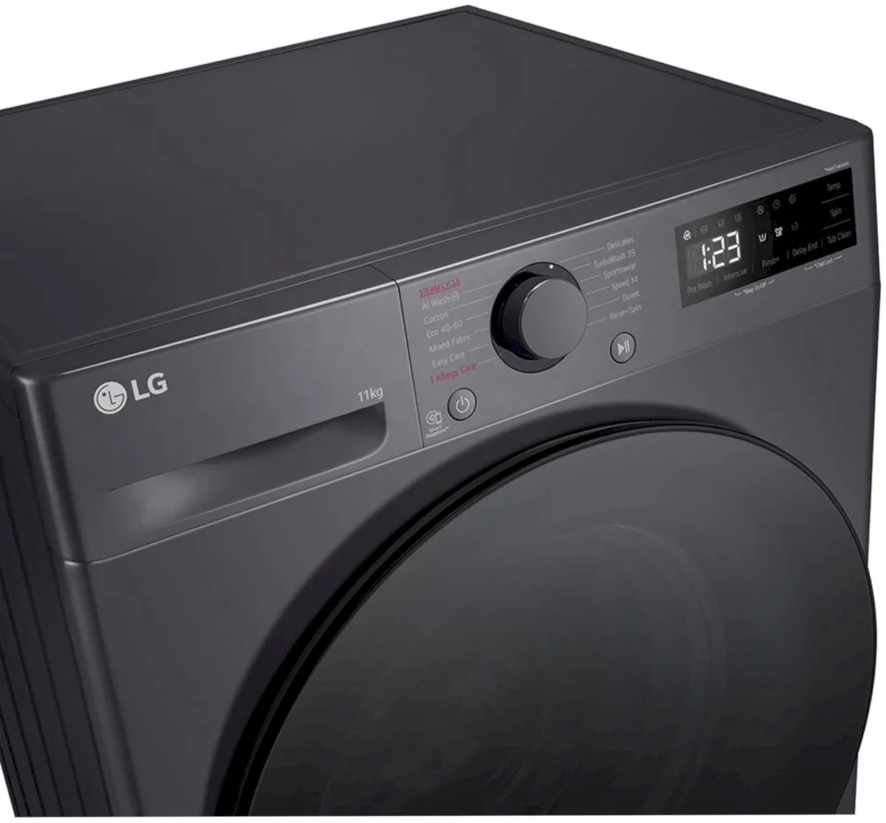 Стиральная машина LG F4WR511S2M (62см / 11кг / 1400об / пар / AI DD / TurboWash™360 / Inverter Direct Drive / Чёрная / A+++)-4