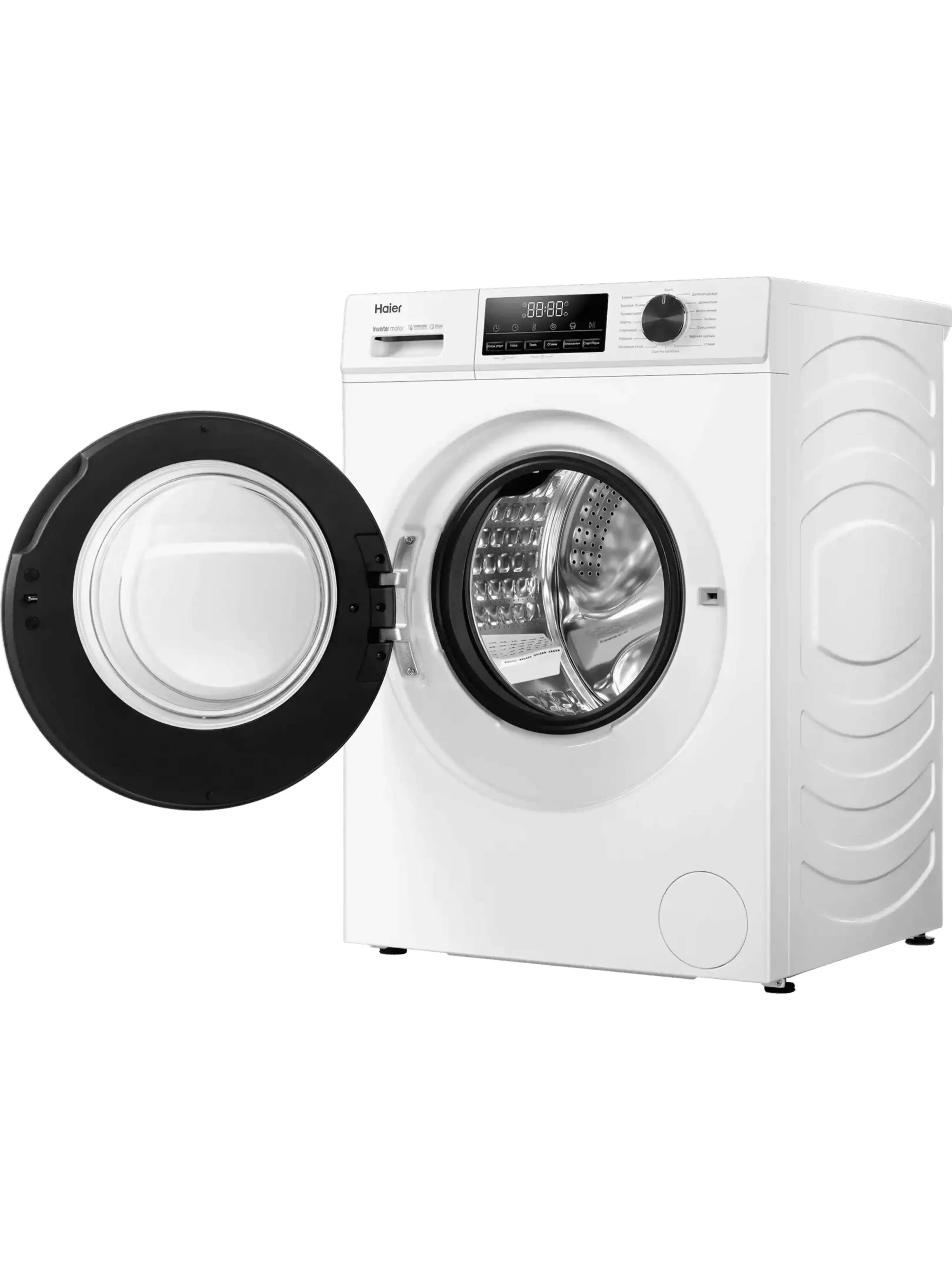 Стиральная машина Haier HW100-BP12406 (60.см / 10кг / 1200об / пар / инвертор / Auto weighing / Барабан 3D‑Drum)-4