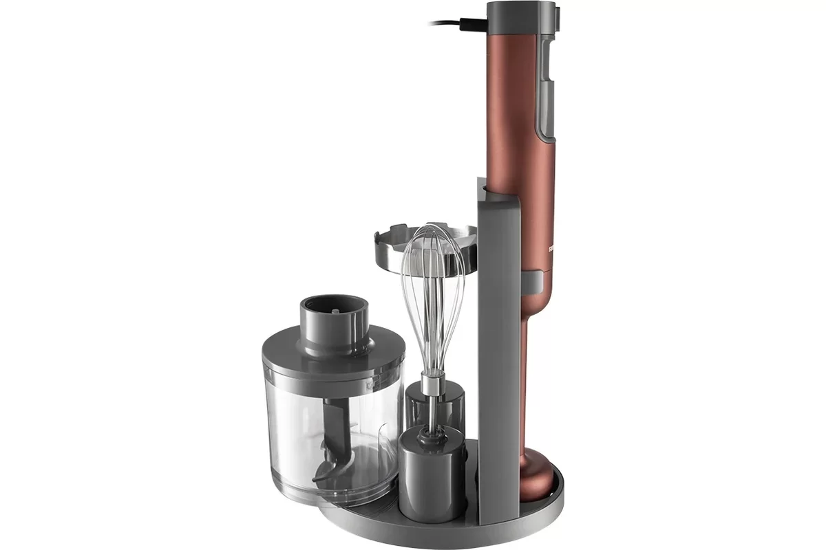 Блендер Redmond BH404 (1500 Вт / скоростей 9 / венчик, измельчитель, стакан, пюре, стойка)-1