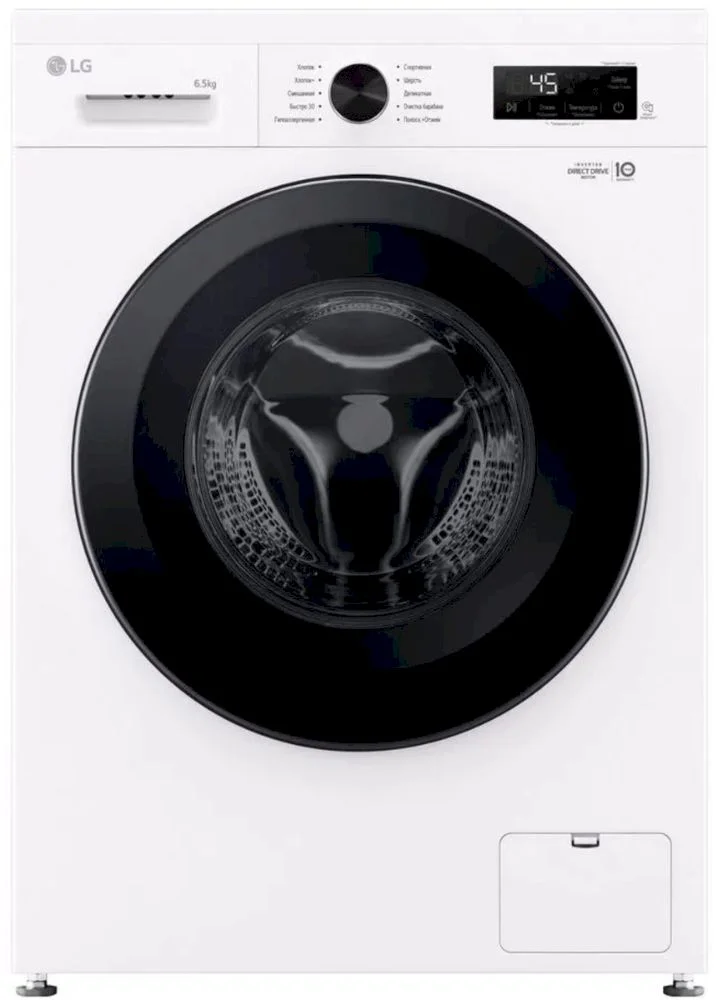 Стиральная машина LG F2Y1WS6W (44см / 6,5кг / 1200об / пар / Wi-Fi / Tub Clean / Inverter Direct Drive / A)-0