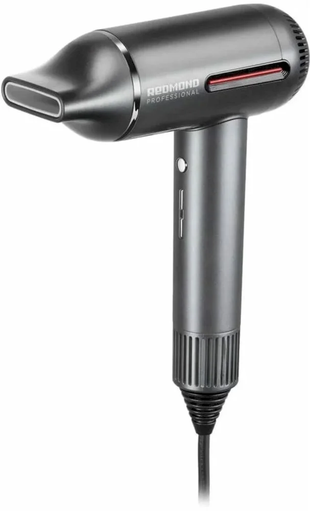 Фен Redmond HD1700 (полноразмерный/ 1500 Вт / 6 режимов / холодный воздух / шнур - 1,8 м / ионизация / BLDC мотор / дисплей)-0