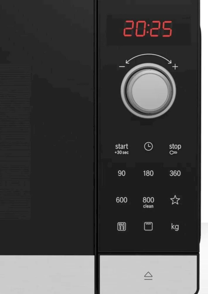 Микроволновая печь BOSCH FEL023MS2 (20 л, 800 Вт, переключатели поворотный механизм, сенсор, гриль, дисплей, черный)-1