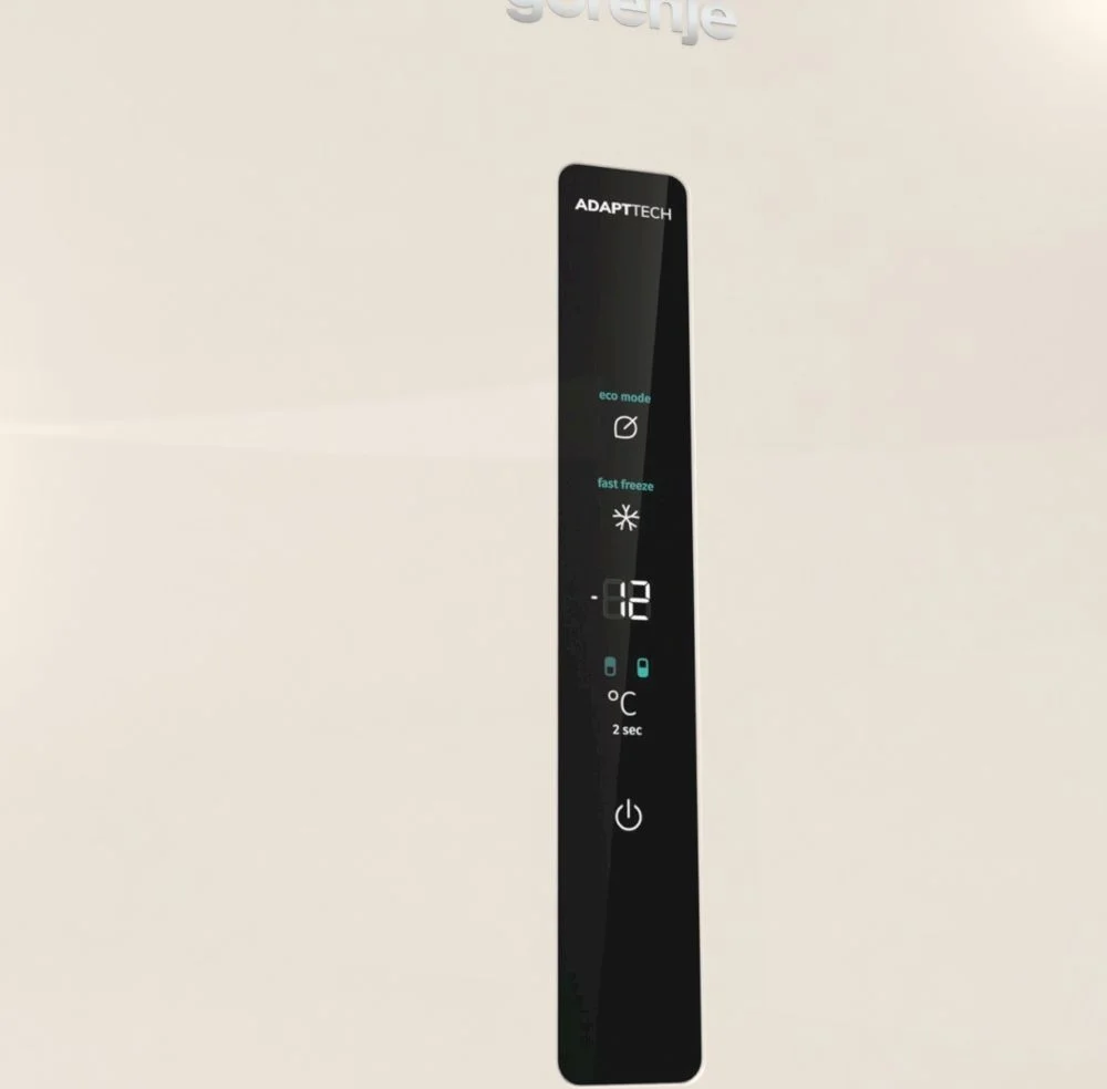 Холодильник Gorenje NRK6202AC4 (Color collection / Объем - 331 л / Высота - 200см / A++ / Бежевый / No Frost)-1