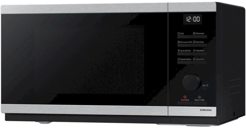 Микроволновая печь Samsung MG23DG4524ATE2 (23 л, 800 Вт, переключатели поворотный механизм, кнопки, гриль 1150 Вт, дисплей, черный/нерж. сталь)-2