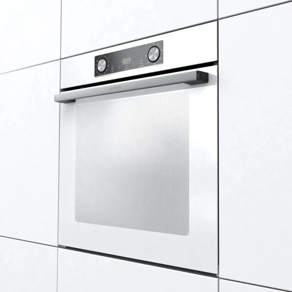 Духовой шкаф Gorenje BOS6737E09WG (Essential / Белый / SilverMatte / IconLED / GentleBake / AquaClean / телескоп)-4