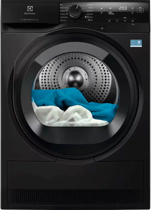Сушильная машина с тепловым насосом Electrolux EW7D495UDE (DelicateCare 700 / 63,6-65,9см / 9кг / MixCare / SensiCare / EasyClean / А+++ / Чёрный)-0