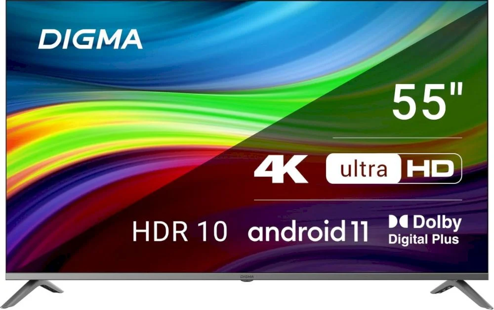 Телевизор Digma 55" DM-LED55UBB41 4K UHD Android TV-0