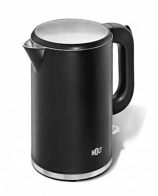 Чайник HOLT HT-KT-020 (2200Вт / 1,7л / металл / черный)-0