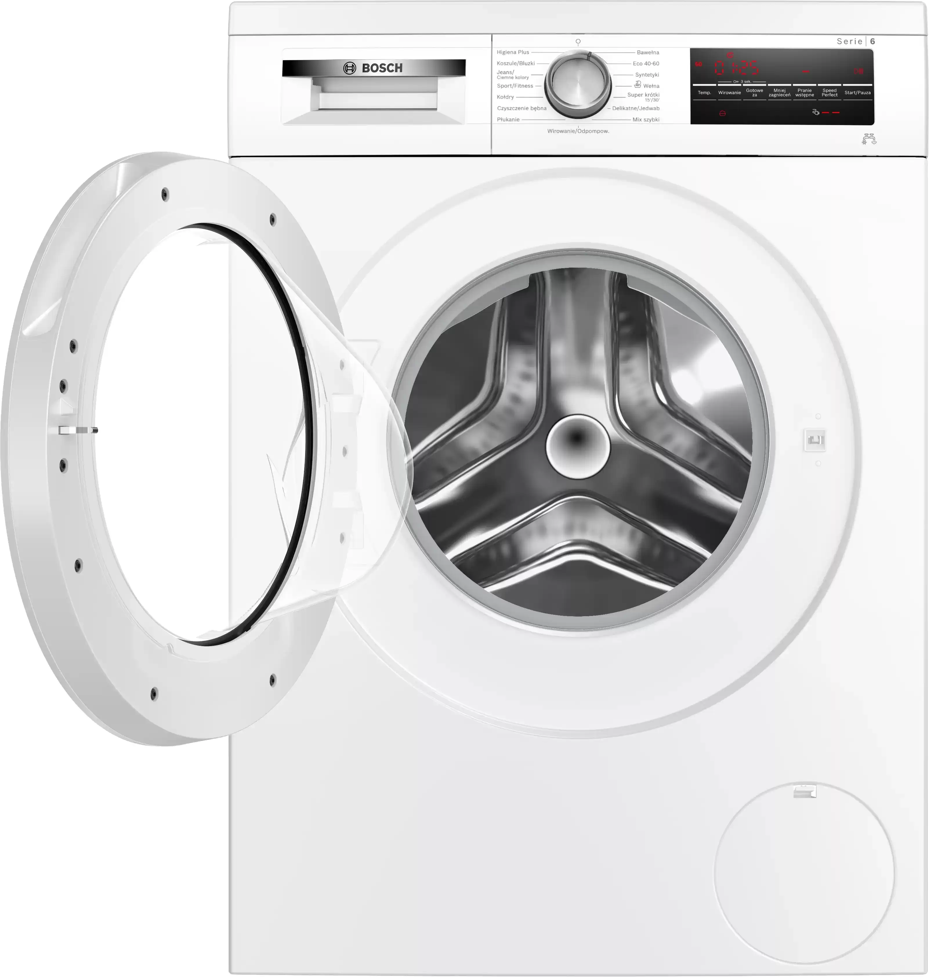 Стиральная машина Bosch WUU28T10PL (Serie6 / 59-63,2см / 9кг / 1400об / BiThermal / SpeedPerfect / IronAssist / EcoSilence Drive / Higiena Plus /A+++)-1