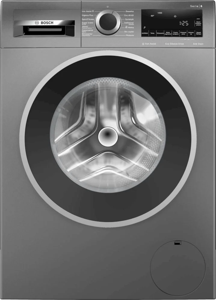 Стиральная машина Bosch WGG244ZCPL (Serie6 / 59-63,6см / 9кг / 1400об / SpeedPerfect / IronAssist / EcoSilence Drive / PreSoaking / A+++ / Серый)-0
