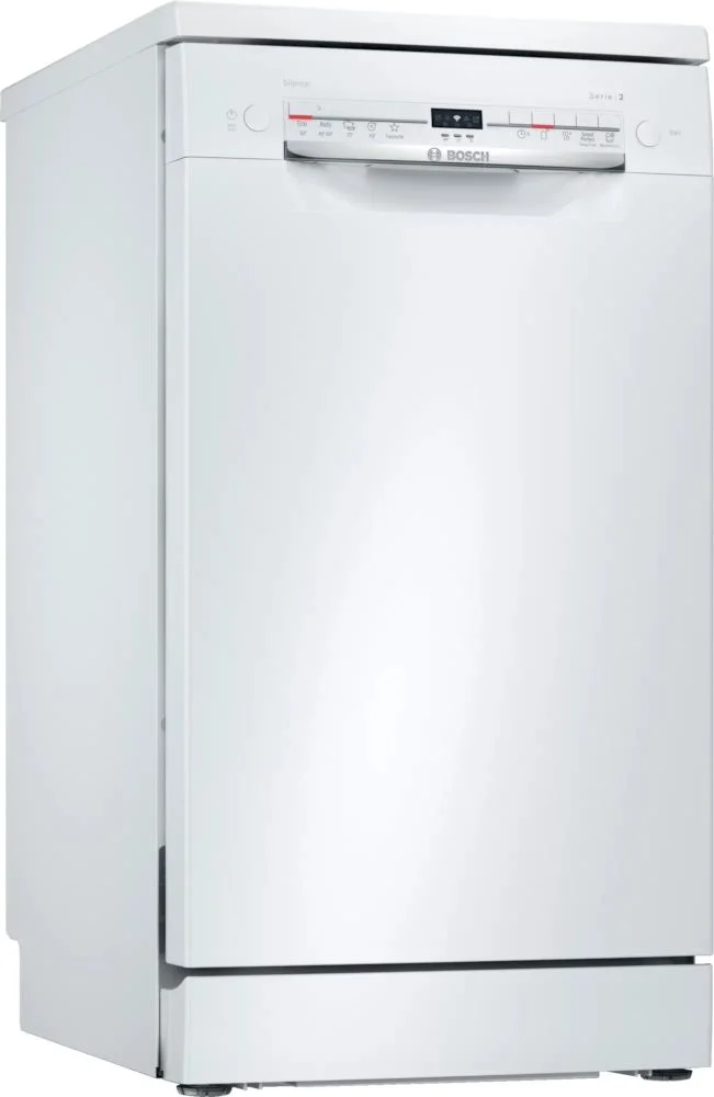 Машина посудомоечная отдельностоящая 45 см Bosch SPS2IKW04E (Serie2 / 9 комплектов / Home Connect / Таймер / DuoPower /AquaStop)-0