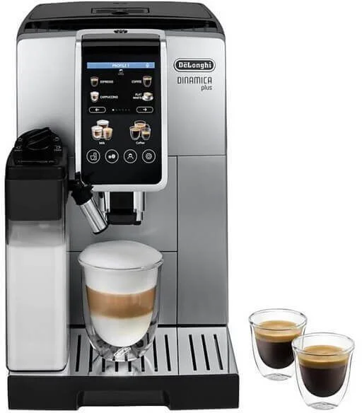 DSP Кофемашина DeLonghi Dinamica Plus ECAM380.85.SB (кофе зерновой, молотый/ 1450 Вт/ 1.8 л/ автоматический капучинатор/ 12 напитков)-0