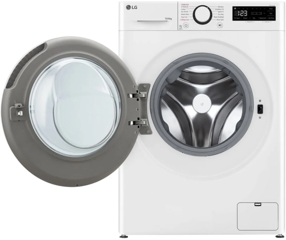 Стирально-сушильная машина LG F4DR510S0W (56.5см / 10кг / 6кг / 1400об / пар / AI DD / TurboWash™360 / Inverter Direct Drive / A+++)-1