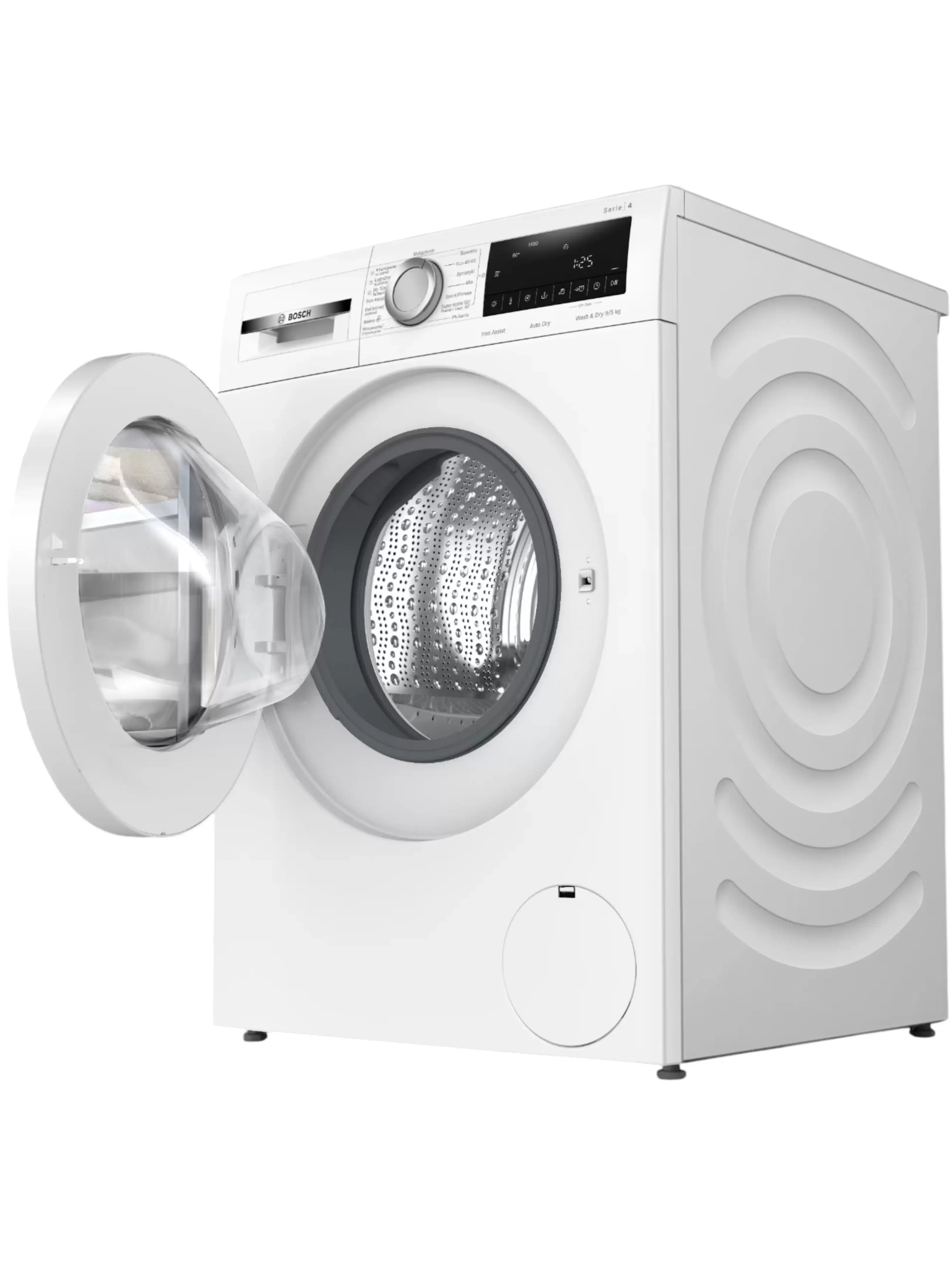 Стирально-сушильная машина Bosch WNA144VSPL (Serie4 / 59-64,9см / 9/5кг / 1400об / пар / SpeedPerfect / Iron Assist / EcoSilence Drive / A+)-2