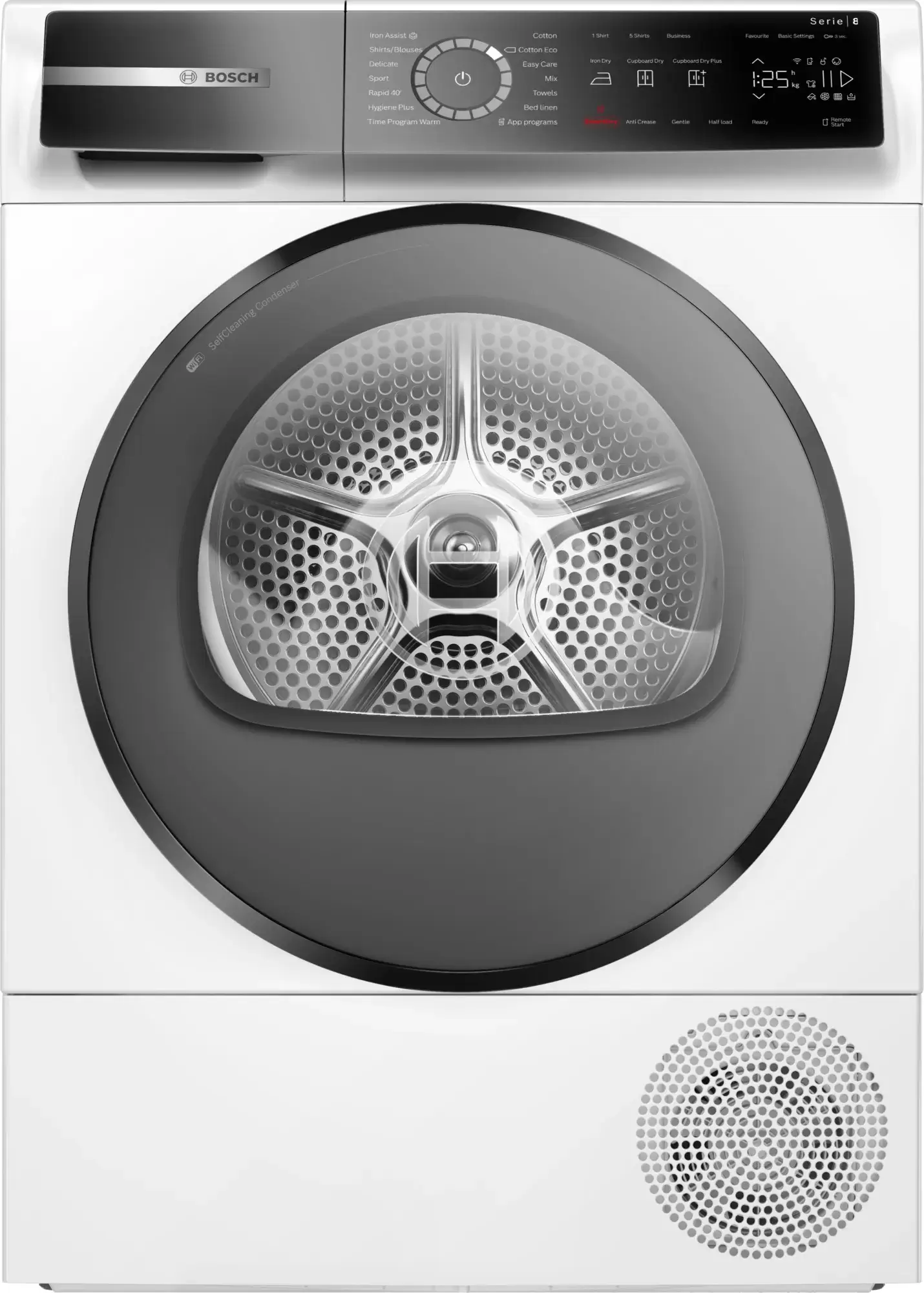 Сушильная машина с тепловым насосом Bosch WQB245ALSN (Serie8 / 61,3см / 9кг / AutoDry /Smart Dry / Iron Assist / Auto Clean / Home Connect / А+++)-0