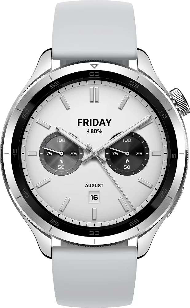 Смарт-часы Xiaomi Watch S4 Bluetooth, серебристый (BHR9197GL)-1