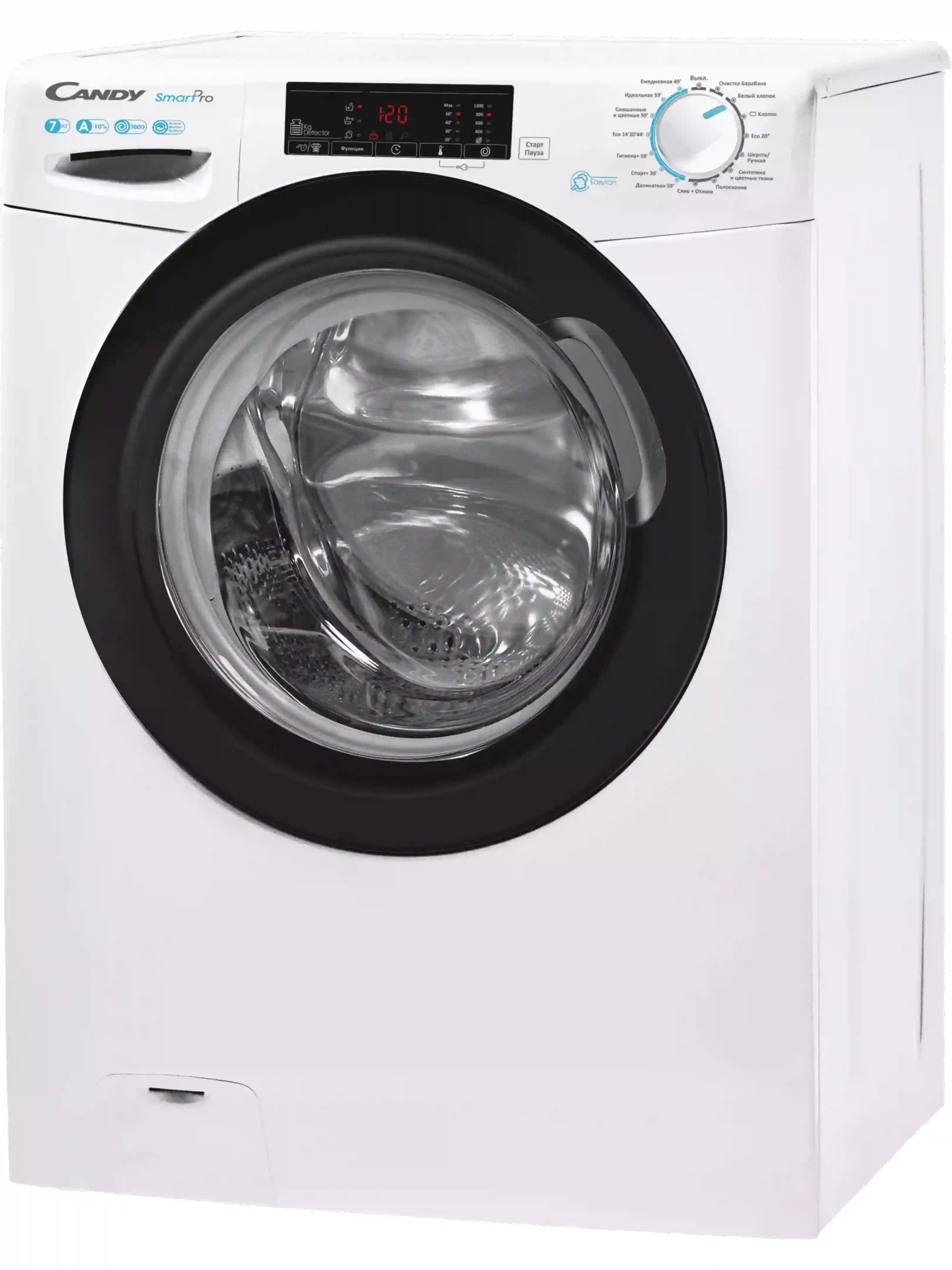 Стиральная машина Candy Smart Pro CSO4 107TB1/2-07 (40-45.4см / 7кг / 1000об / Пар / A)-2