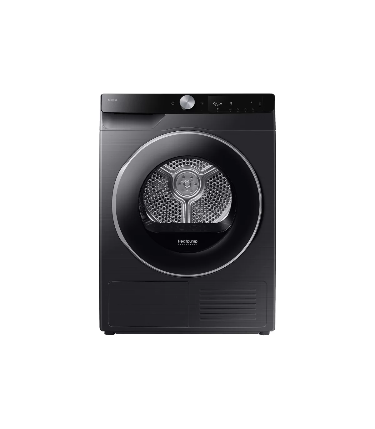 Сушильная машина с тепловым насосом Samsung DV90T6240LB/S7 (65см / 9кг / OptimalDry / SmartThings / Wi-Fi / А+++ / Чёрный)-0