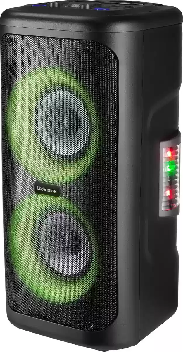 Беспроводная портативная колонка Defender Supernova / 60W / USB  / Bluetooth  / LED подсветка / дисплей / караоке-0