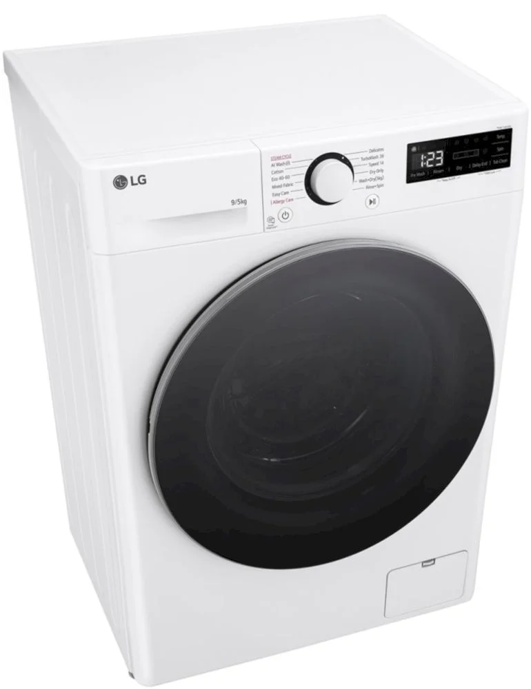 Стирально-сушильная машина LG F2DR509S1W (47.5см / 9кг / 5кг / 1200об / пар / добавление белья / AI DD / TurboWash™360 / Inverter Direct Drive / A+++)-7