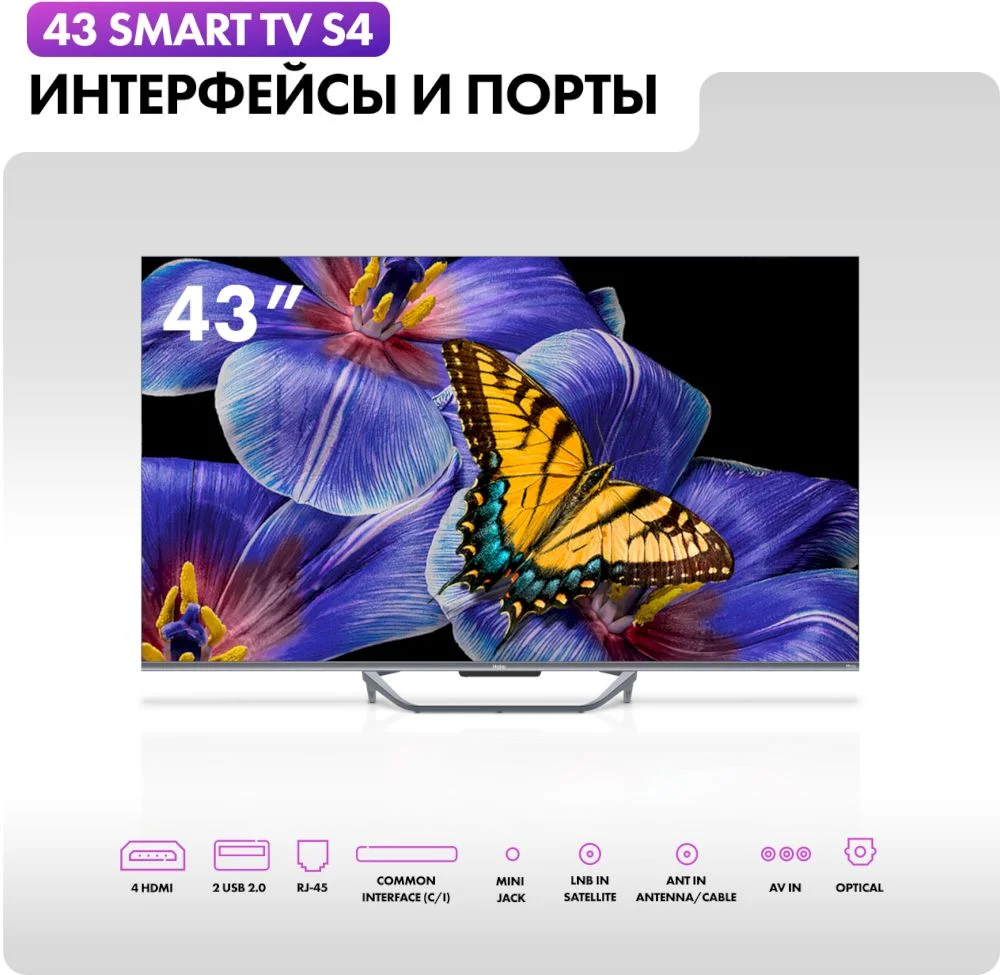Телевизор Haier 43" S4 4K UHD HQLED Android TV-12