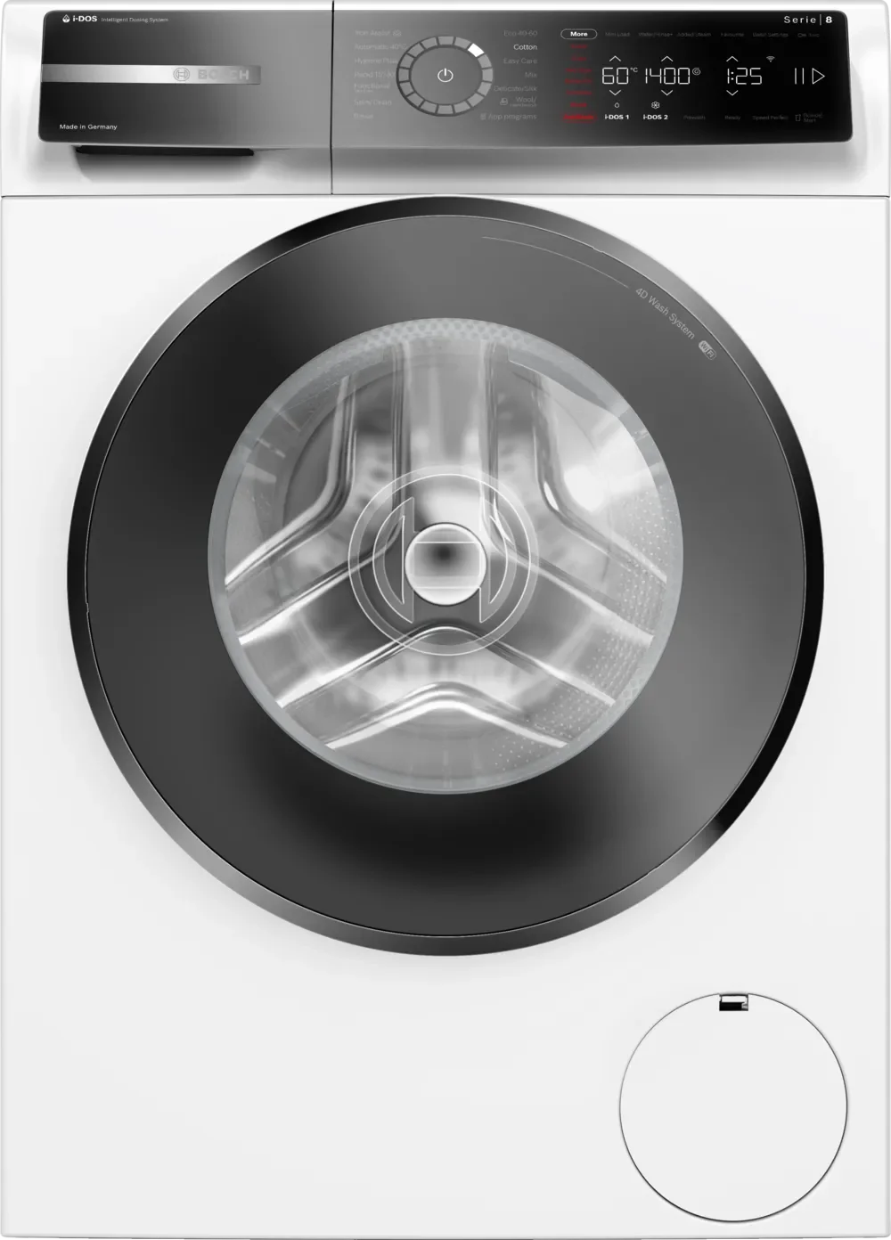 Стиральная машина Bosch WGB266A0SN (Serie8 / 59-64,8см / 11кг / 1600об / i-DOS / Iron Assist / Anti Stain / Home Connect / A+++)-0