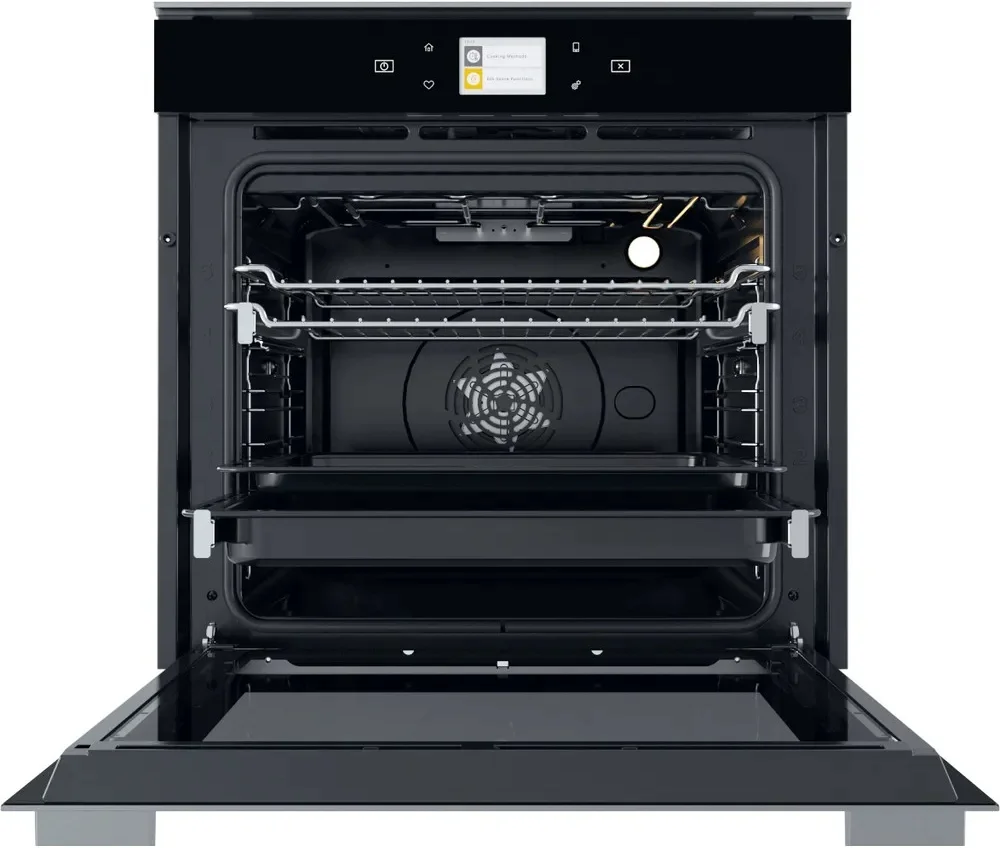 Духовой шкаф Whirlpool W9 OM2 4MS2H (73 л / до 250 °C / Нерж.сталь и стекло / SmartClean (очистка паром) / Гриль / Телескоп. напр. / A+)-1