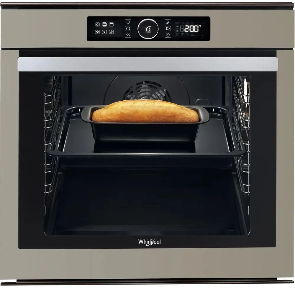 Духовой шкаф Whirlpool AKZM 8480 S (73 л / до 250 °C / Шампань, стекло / Пиролиз / Гриль / Телескоп. напр. / сенсорный экран / SoftClosing / A+)-0