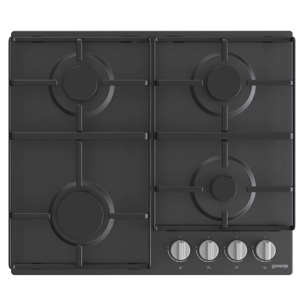 Поверхность газовая Gorenje G640EXB (Essential / черный / нержавеющая сталь / эмаль / XtraSurface)-2