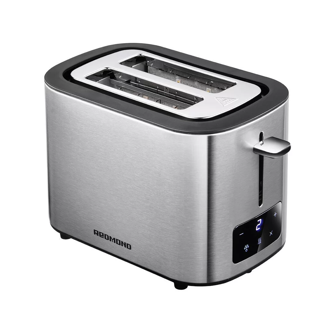 Тостер Redmond T906 (750 Вт/ тостов - 2/ подогрев, размораживание, поддон для крошек/ дисплей / металл, пластик)-0