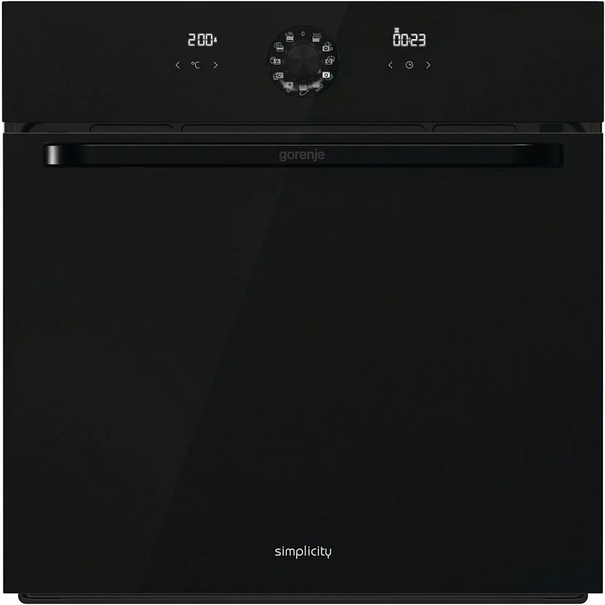 Духовой шкаф Gorenje BO76SYB (Simplicity / черный / AquaClean+катализ / телескоп / AdaptBake / PerfectGrill / HomeMADE / GentleClose / CompactDoor)-1
