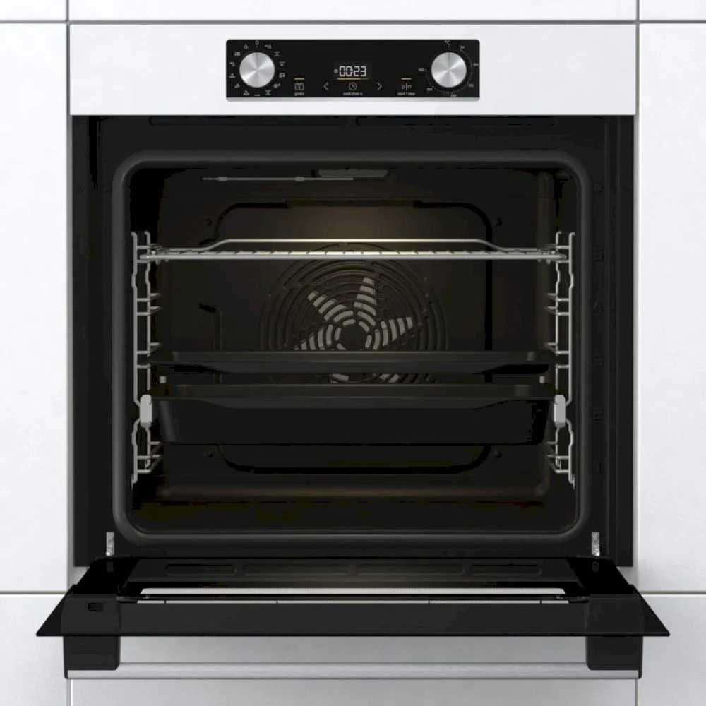 Духовой шкаф Gorenje BOS6737E06WG (Essential / Белый / SilverMatte / IconLED / AirFry / GentleBake / AquaClean / телескоп)-1