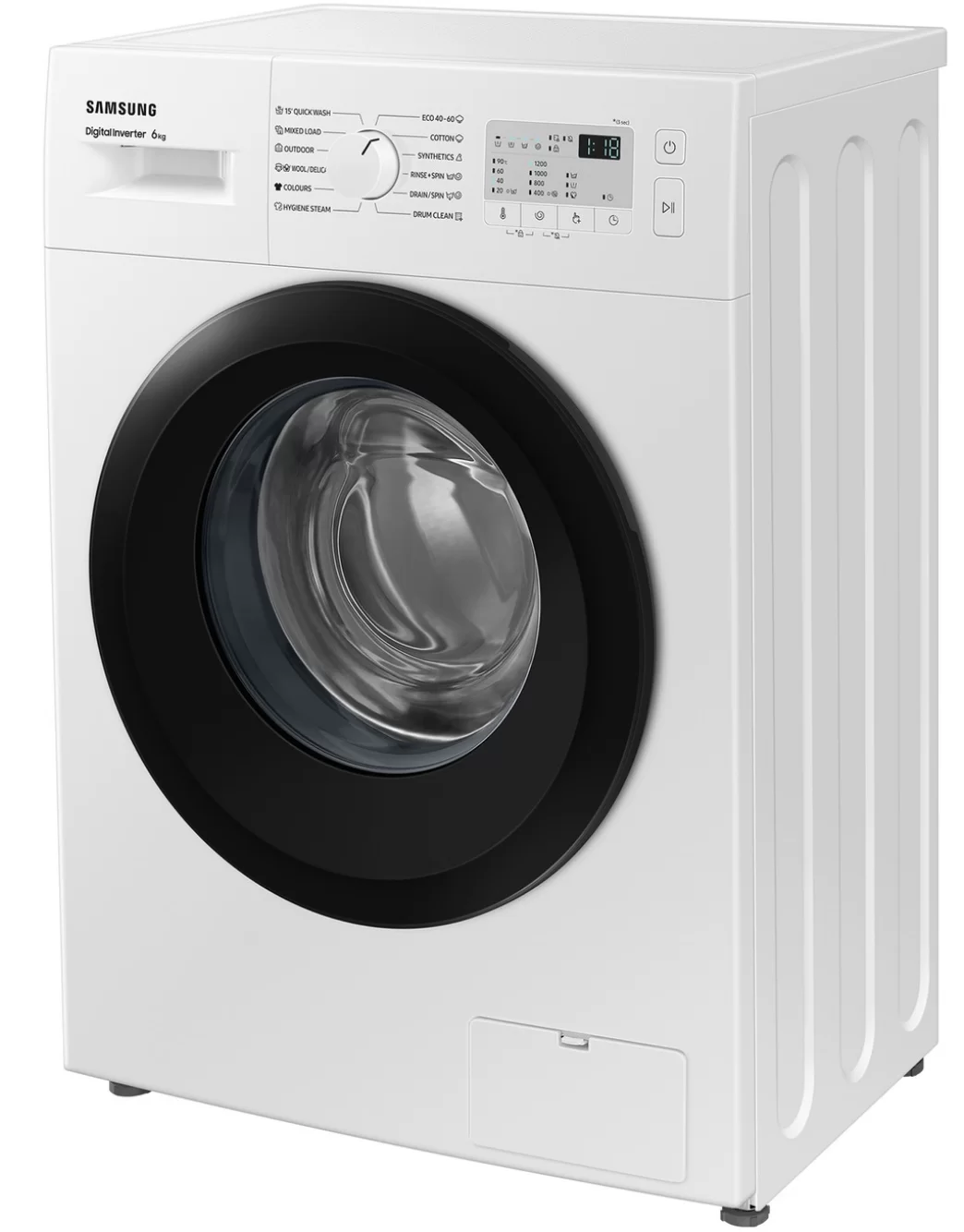 Стиральная машина Samsung WW60A3120BH/LE (40см / 6кг / 1200об / пар / Drum Clean / мотор - Digital Inverter)-2