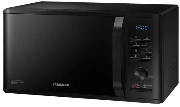 Микроволновая печь Samsung MS23K3515AK (23 л, 800 Вт, переключатели поворотный механизм, кнопки, дисплей, черный)-0
