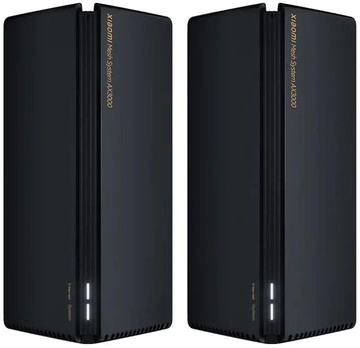 Маршрутизатор Xiaomi Mesh System AX3000 (2-pack), черный (DVB4287GL)-0