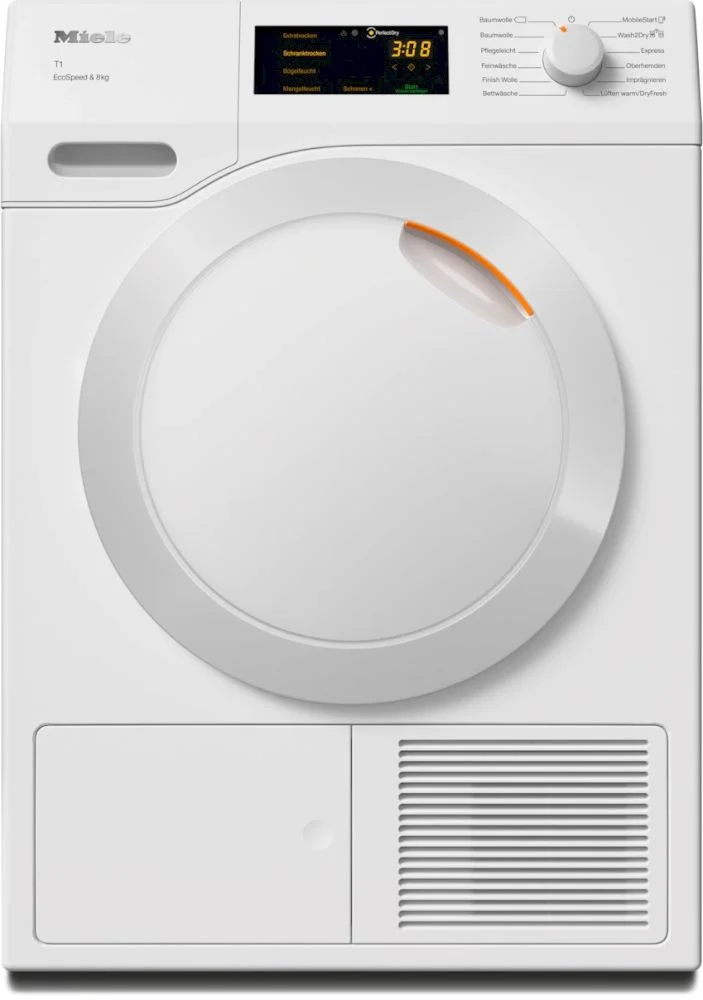 Сушильная машина с тепловым насосом Miele TCC570WP (T1 / 64 см / 8кг / EcoDry / FragranceDos / PerfectDry / EcoSpeed / ProfiEco / Miele@home (Wi-Fi))-0