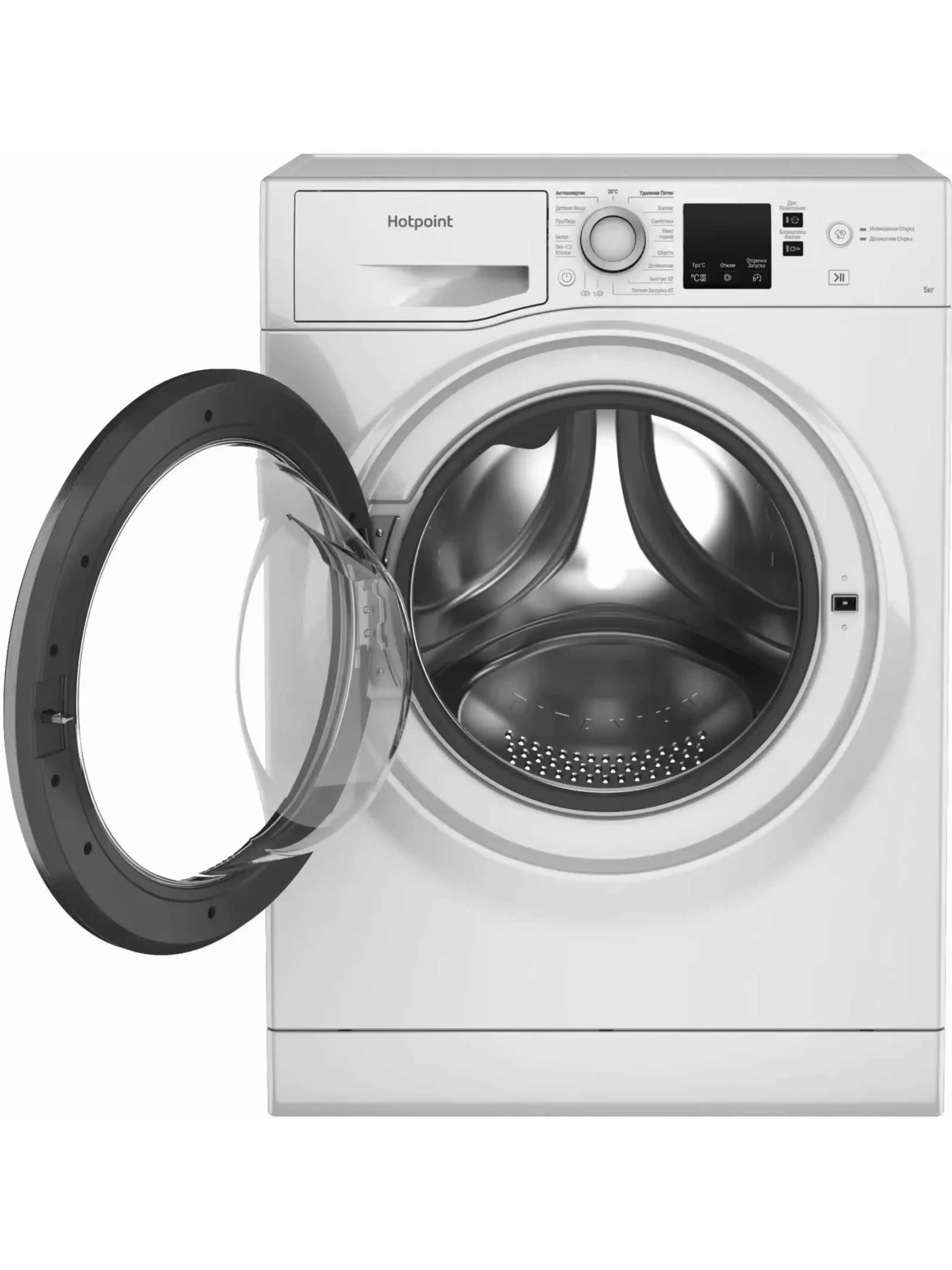 Стиральная машина Hotpoint NUS 5015 S RU (34,8см / 5кг / 1000об / A)-2