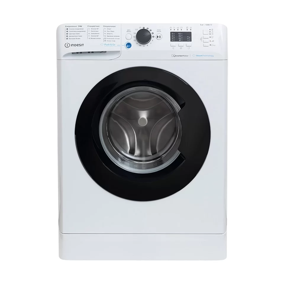 Стиральная машина Indesit BWSA 5109 WBV RU (43.5-45см / 5кг / 1000об / пар / Water Balance Plus)-0