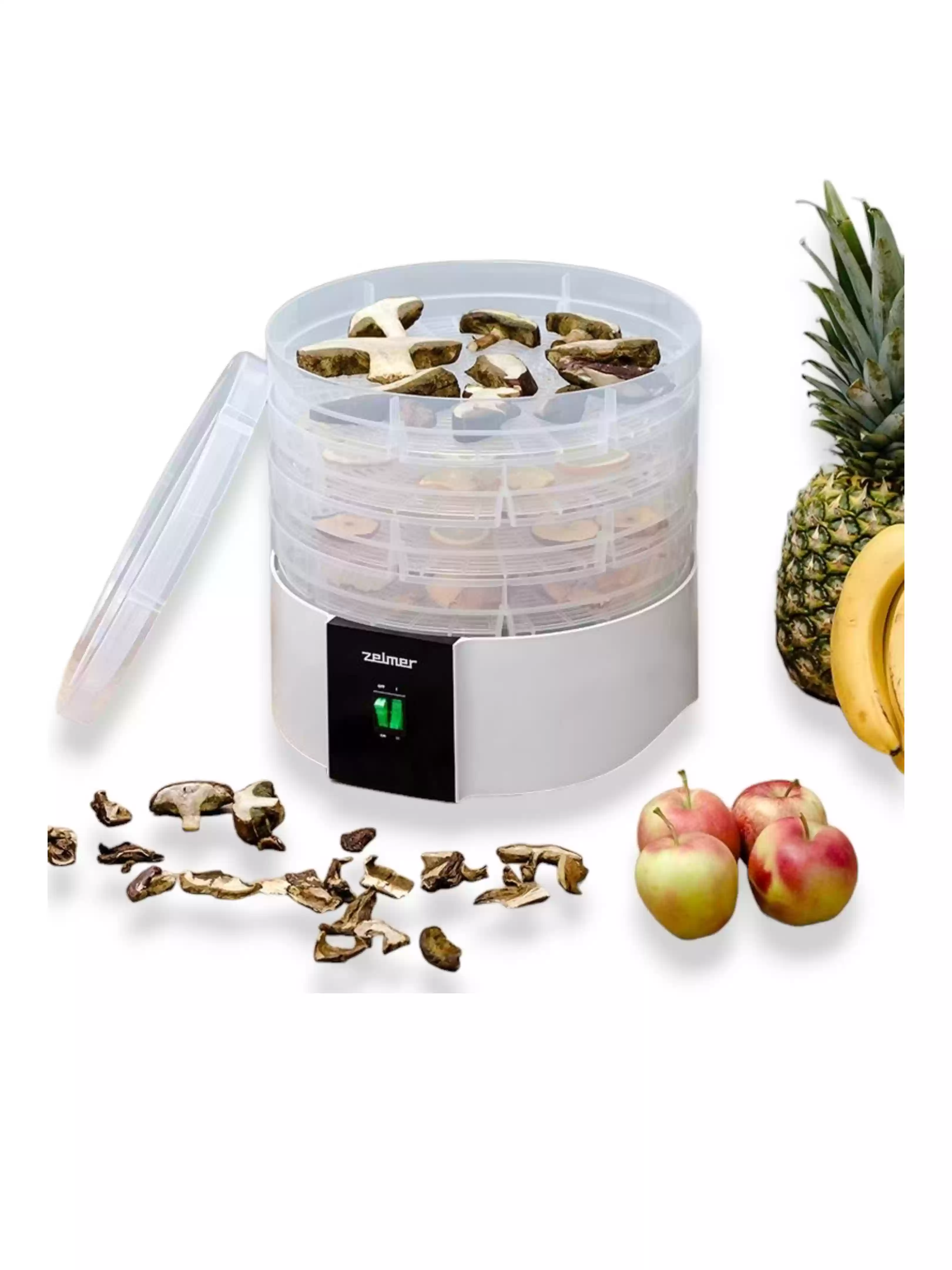 Сушилка для овощей Zelmer ZFD1010 (520 Вт, 35-60°C, 4 секций, регулировка температуры, дисплей, таймер)-3