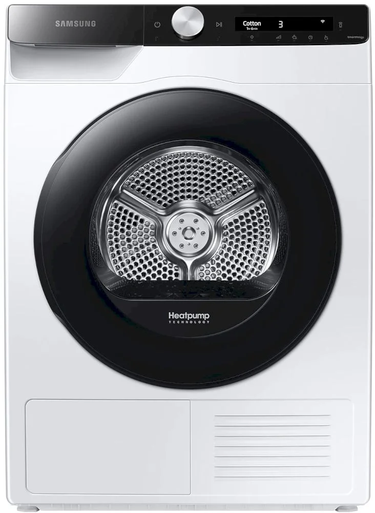 Сушильная машина с тепловым насосом Samsung DV80T5220AE (60 см / 8кг / OptimalDry / AI Control / SmartThings / Wi-Fi)-0