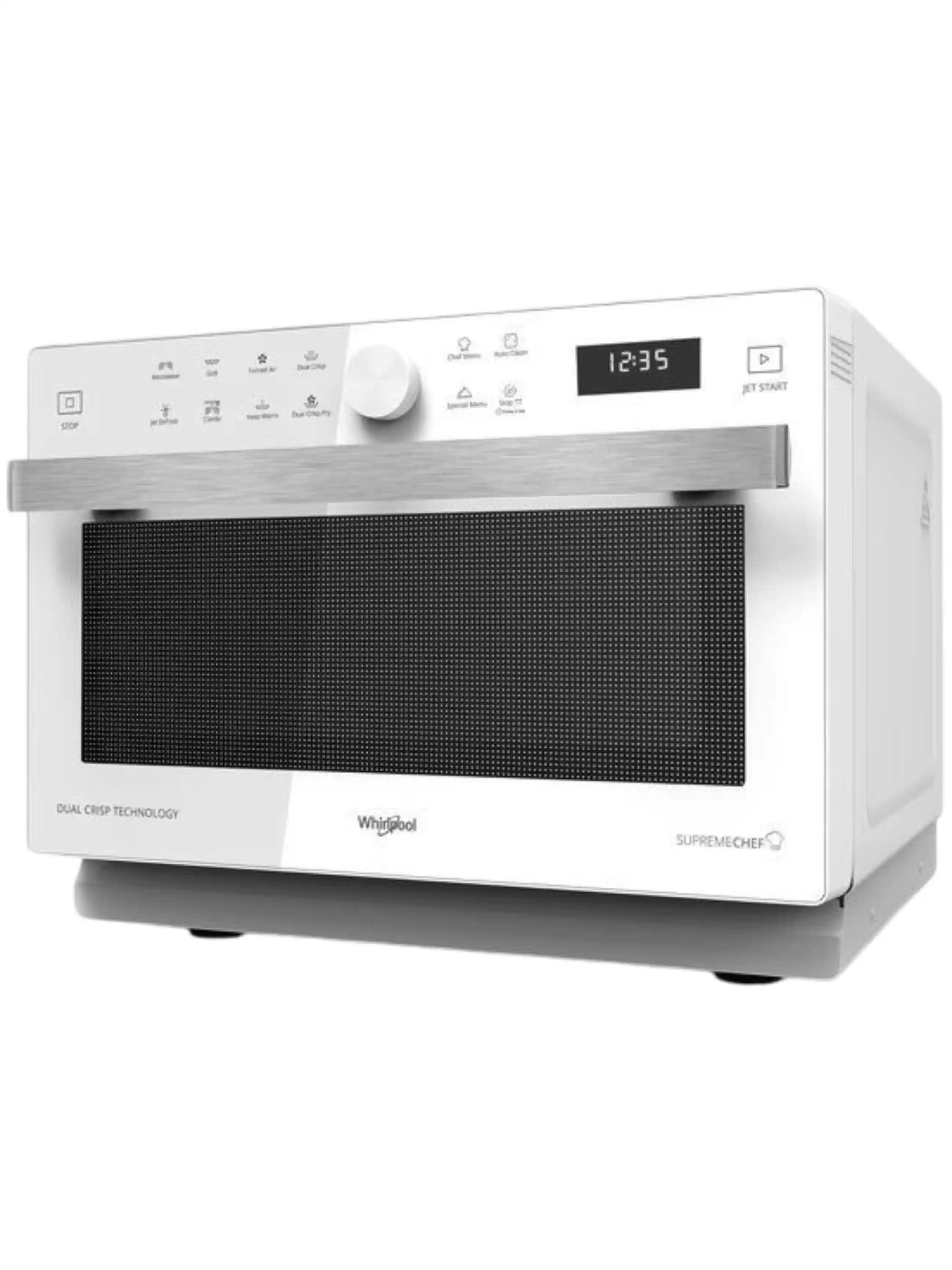 Микроволновая печь Whirlpool MWP 338 W (33 л, 900 Вт, переключатели сенсор, дисплей, гриль, белая)-1