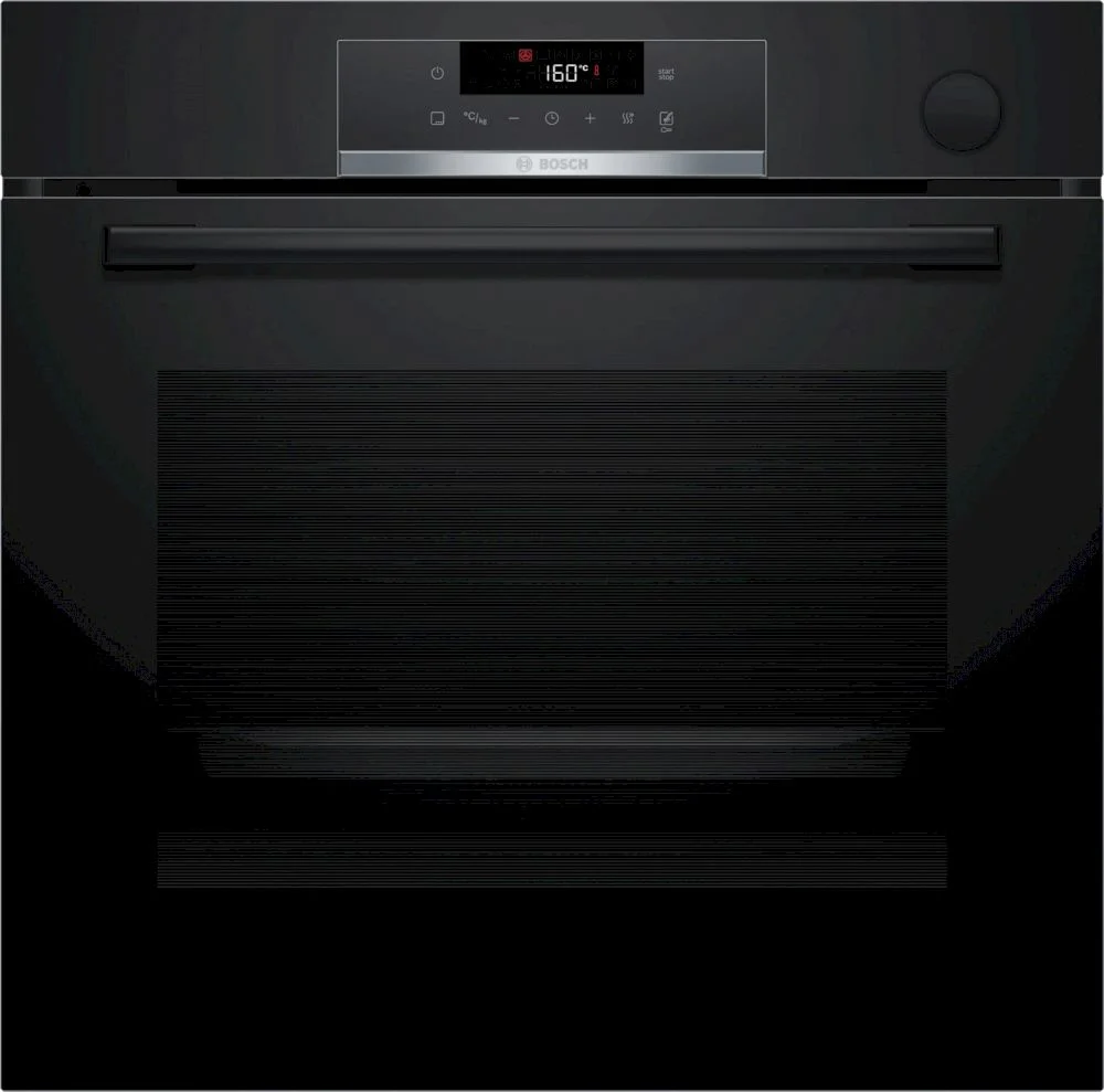Духовой шкаф Bosch HRG532BB3 (Serie4 / 71 л / до 275 °C / Черное стекло / Гриль / Съемные напр. / AddedSteam / Сенсорное управление / A+)-0