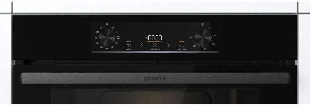 Духовой шкаф Gorenje BO6735E05B (Essential / 77 л / до 300 °C / Чёрный, стекло / AquaClean / PerfectGrill / телескоп. направляющие (x1) / А / IconLED)-5