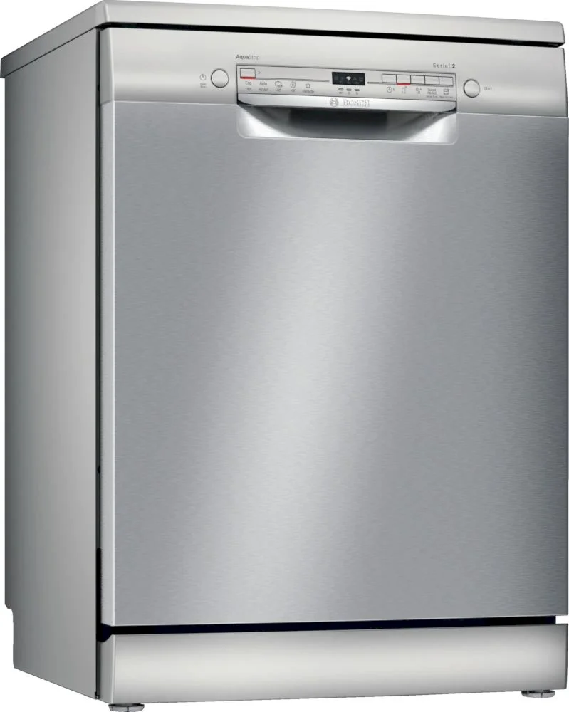 Машина посудомоечная отдельностоящая 60 см Bosch SMS2ITI04E (Serie2 / 12 комплектов / 2 полки / Расход воды - 10,5 л /ExtraDry /Home Connect / Silver)-0