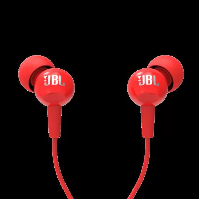Наушники с микрофоном JBL C100Si Red-1